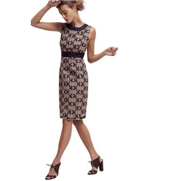 HD in Paris Black and Cream Midi Dress - Picture 3 of 10